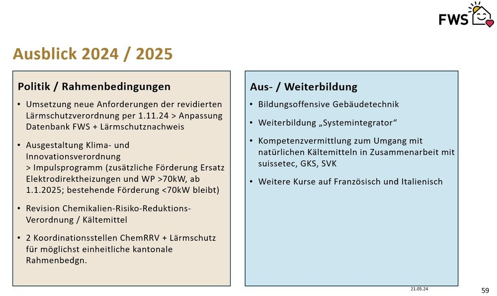 Ausblick 2024/2025: Folie 59.